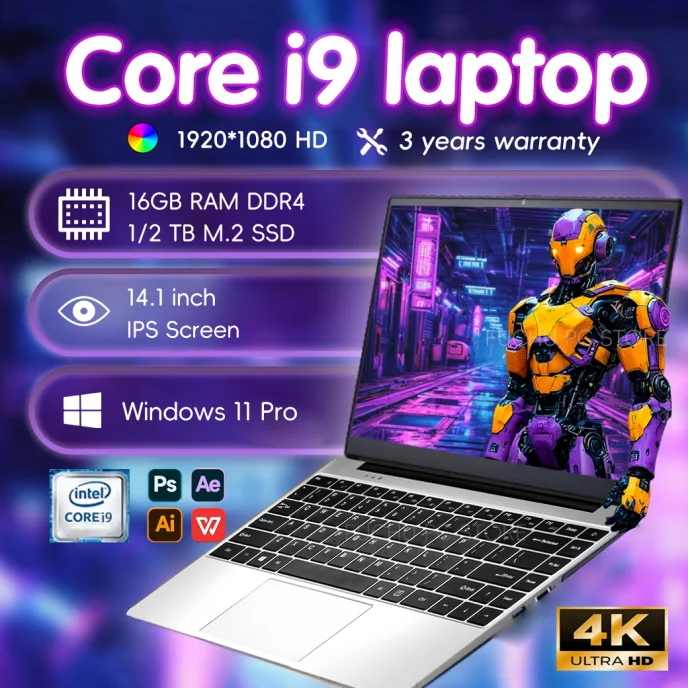Windows 11 Pro Intel core i9 10980hk laptop16GB RAM 1/2TB SSD  Gaming laptops 1920*1080 Notebook computer Office notebook laptop