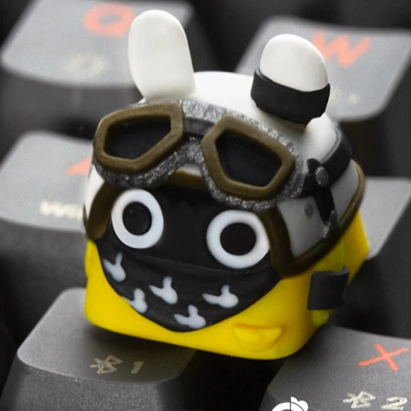 Zenless Zone Zero Bangboo Cute Cartoon Artisan Keycaps Custom Key Caps Original Gaming Keycaps for Mechacutenical Keyboard Gift