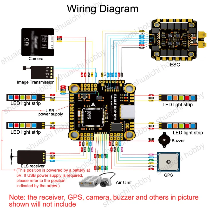 Contrôleur de vitesse électronique pour importateur FPV, contrôle de vol 2-6S David et ESC Stack F722, prend en charge les signaux PWM, Multishot, Dshot 300, 55A, 60A