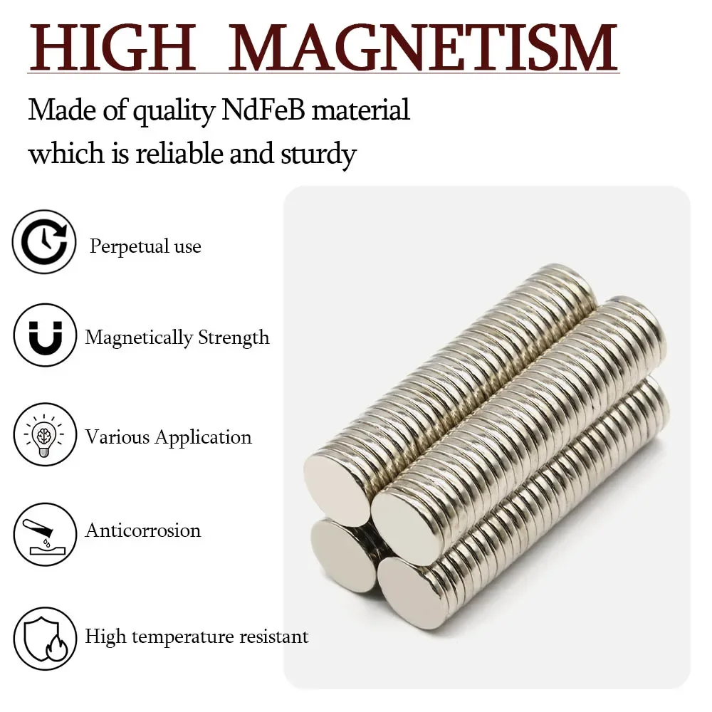 12mmx2mm Super Strong Round Neodymium Magnet Powerful Magnets N35 small Permanent Magnetic NdfeB Refrigerator Magnet 12x2