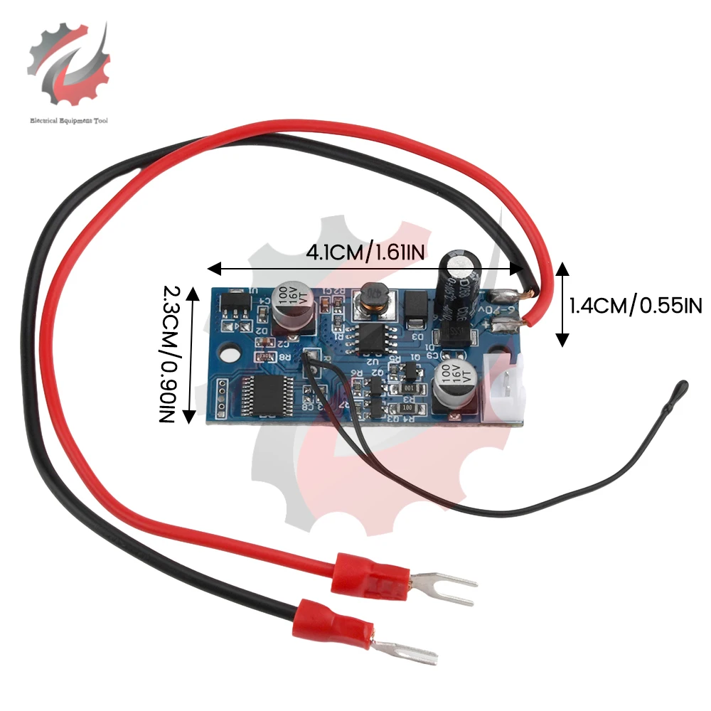 Quạt làm mát DC 6V-70V 2W mô-đun điều khiển nhiệt độ thông minh bộ điều khiển tốc độ động cơ làm mát tản nhiệt khung gầm cho máy tính PC