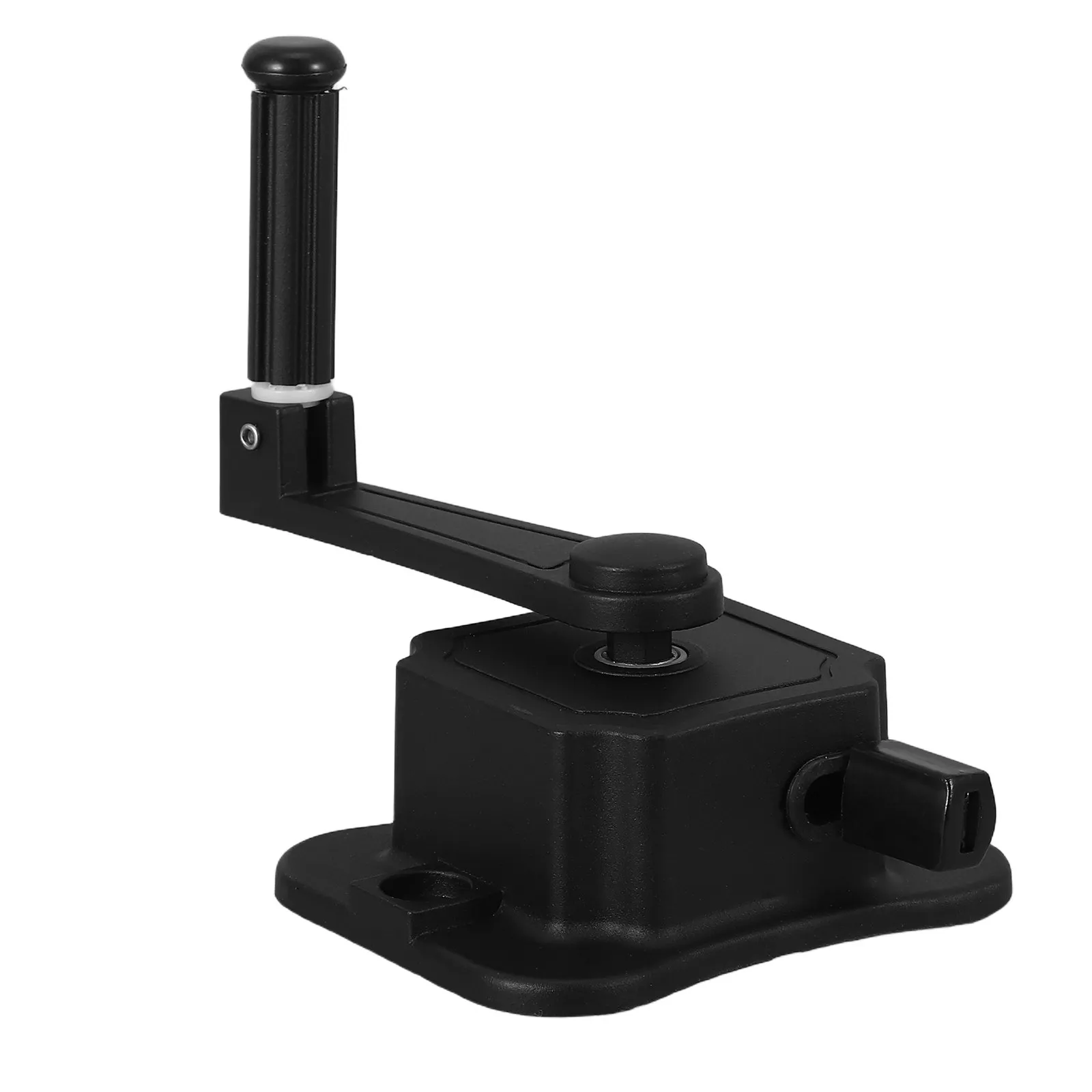 Clothes Drying Rack Crank Handle Manual Metal Hand Crank Lift Clothes Hanger Accessories Black Replacement Part for Ceiling
