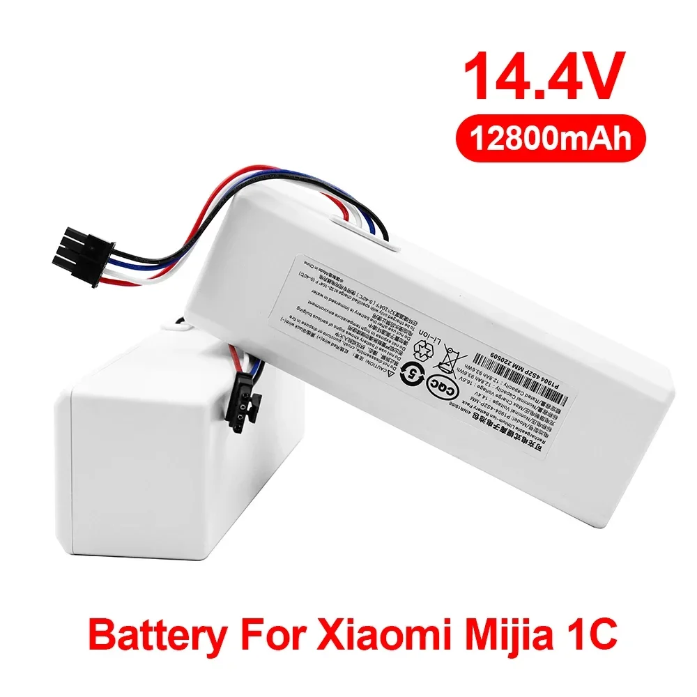 

14.4V 12800mAh P1904-4S1P-MM Robot Vacuum Cleaner 1C Battery, For Xiaomi Mijia 1C STYTJ01ZHM Robot Vacuum Mop Cleaner Battery