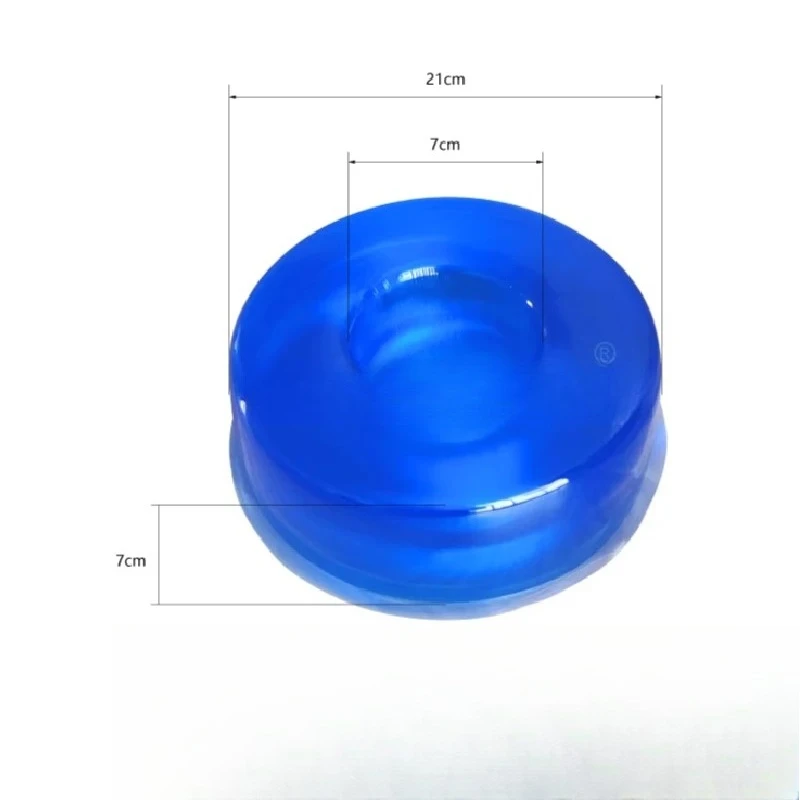 Medical round gel head locator, supine head restraint gel positioning pad waterproof anti pressure ulcer surgical position pad