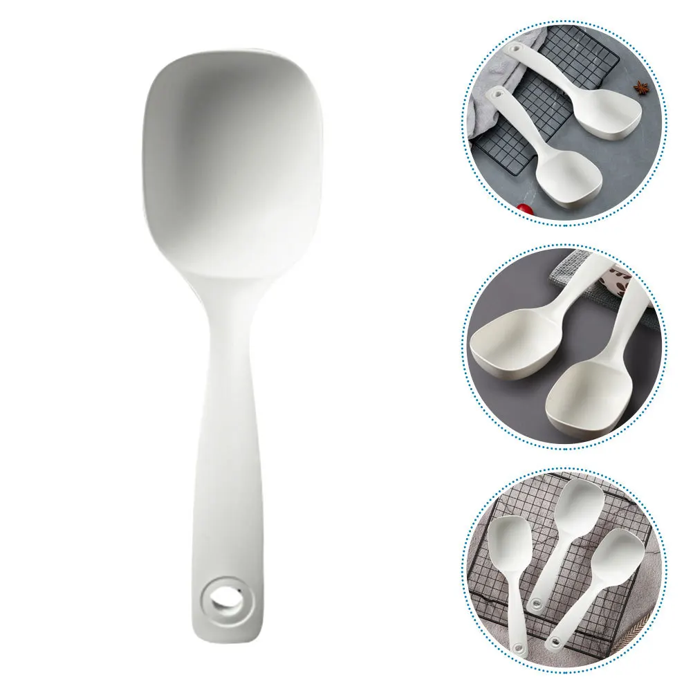 

Ergonomic Soup Ladle Long Handle Large Scoop PP Material Practical for Soup Rice Porridge Canteen Restaurant Use