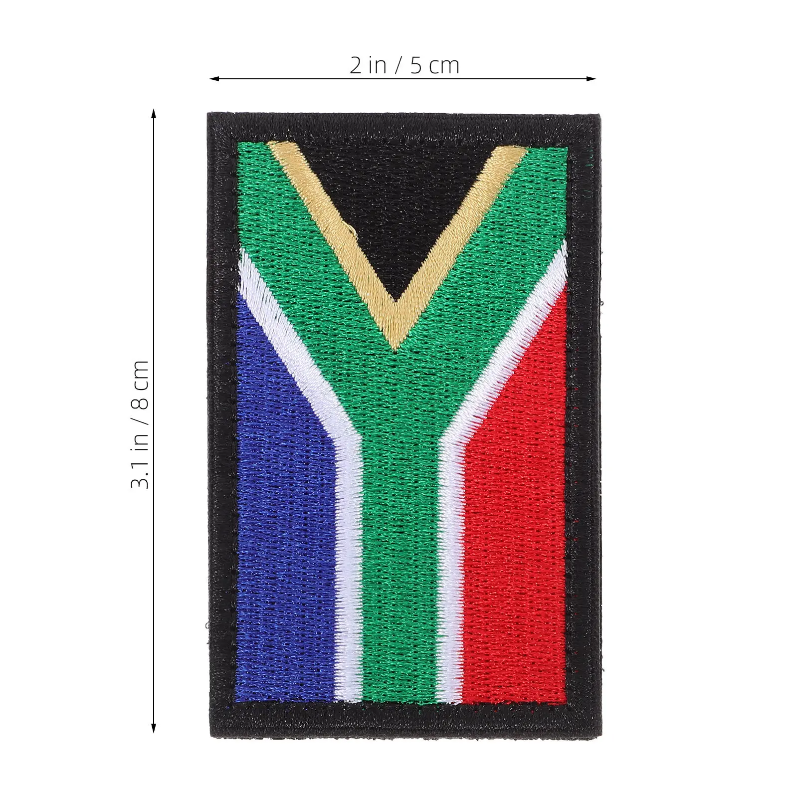 2Pcs Flag Patch Fabric Arm Badge Decorative Applique Replacing Patch Decor Backpack Clothes Sewing Badge Ornament