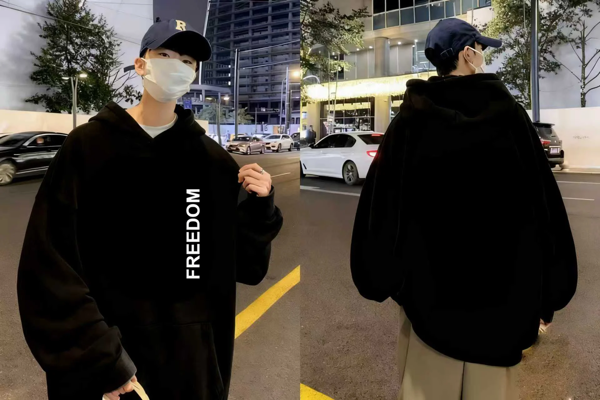 The 330-gram heavyweight men's and women's sportswear of the millennium streetwear brand in 2025 jojo bizarre adventure harajuku