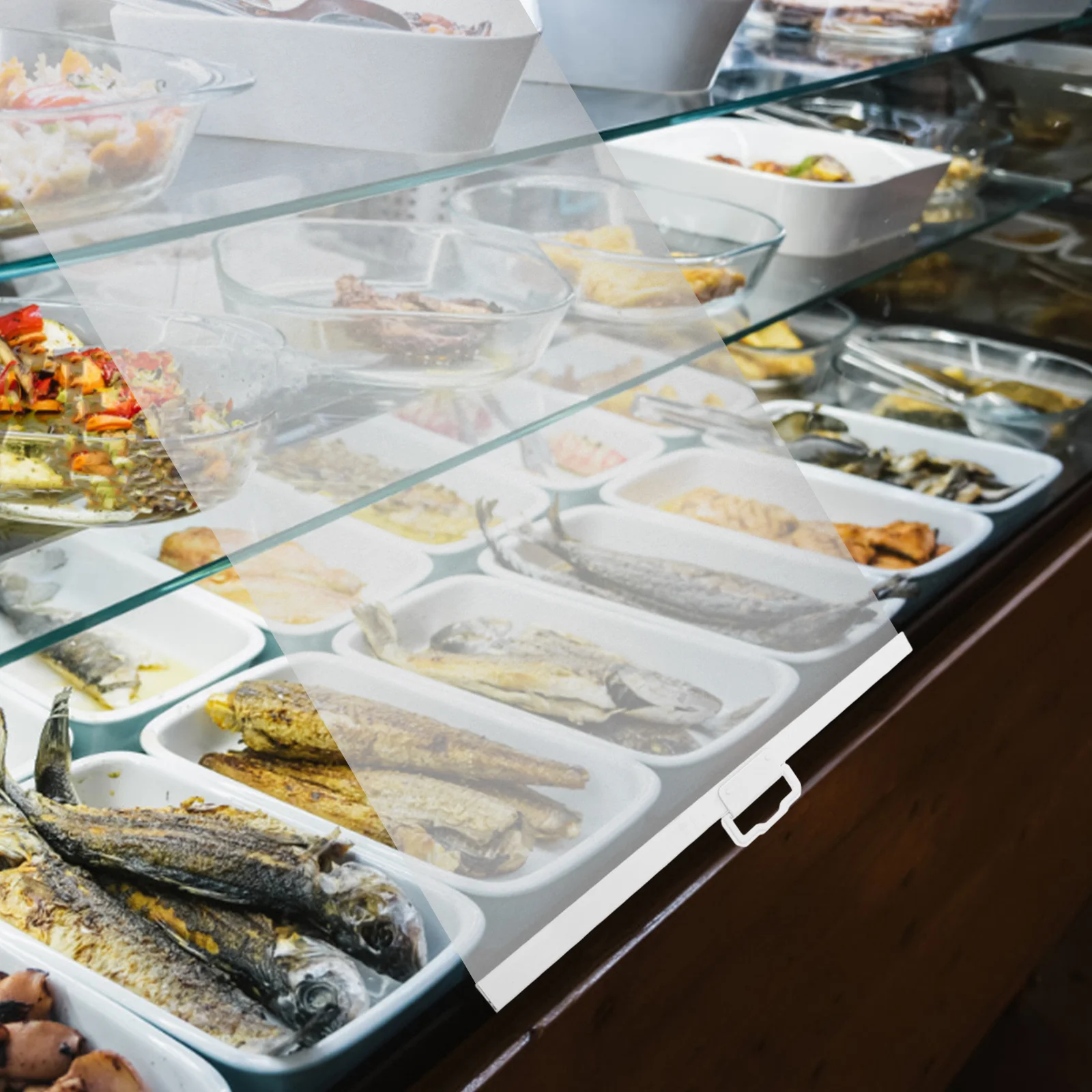 

150x50cm PVC Refrigerator Curtain for Supermarket Freezer Thermal Insulation Clear Cover Display Cooler Strip Door Storage