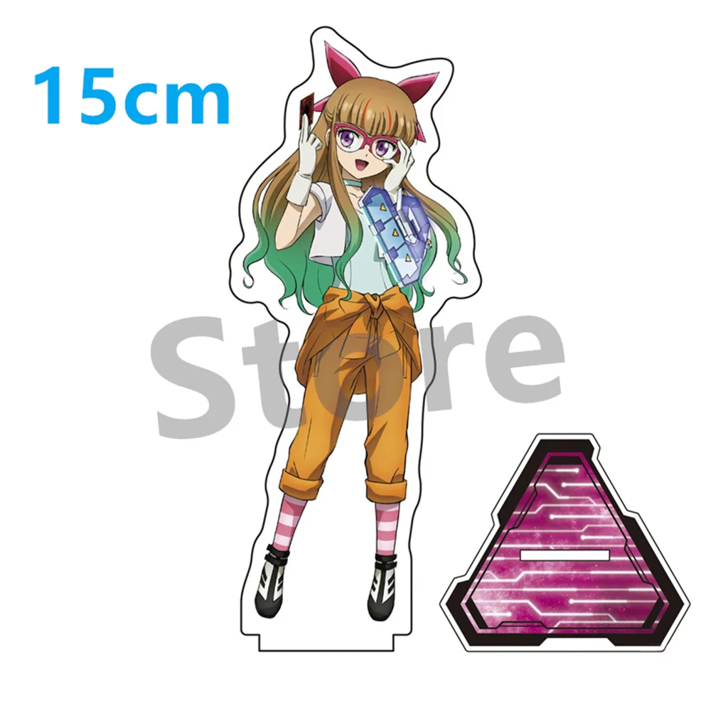 Anime YuGiOh Yu-Gi-Oh! VRAINS Acrylic Stand Figure Doll Yusaku Fujiki AI Keychain Cosplay Keyring Pendant for friend Toy Gift