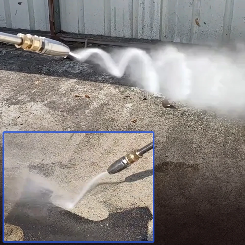 ステンレス鋼360 °   高圧洗浄機の床洗浄用に、1/4インチのクイックコネクトカップリング付き回転タービンノズル