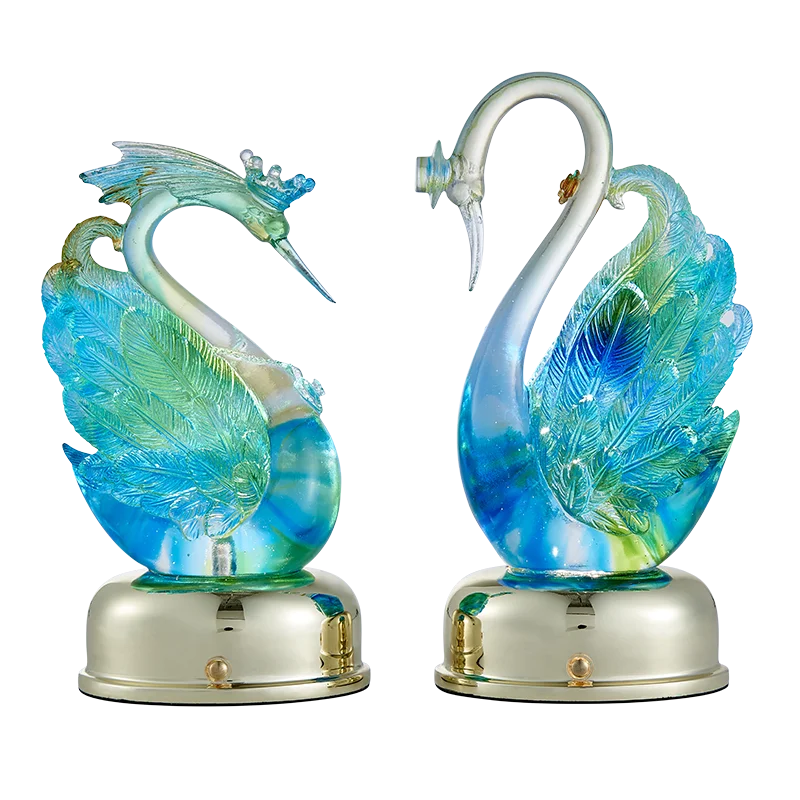 Ladies glazed night light intangible heritage merchandise glazed dream aesthetics high-end art ornament gifts