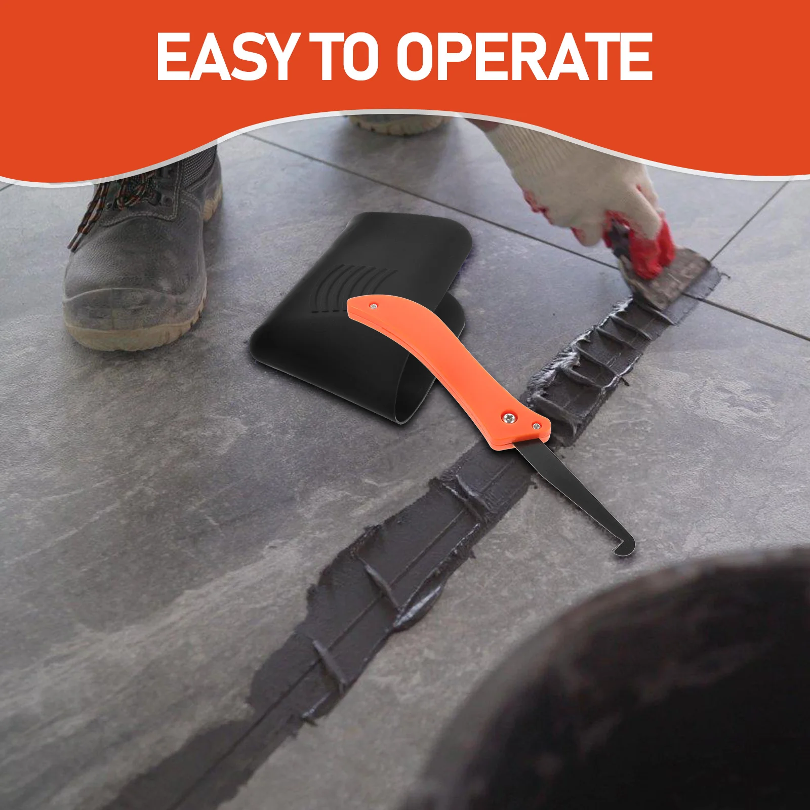 

1Set Grout Tool Metal Rubber Caulking Finishing Kit Portable Tile Grout Applicator Floor Wall Sealing Caulk Scraper Smoothing