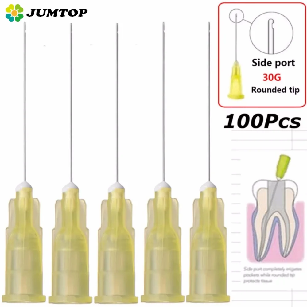 Dental Endo Irrigation Needle Tips - End-Closed Side Hole Design for Root Canal Washing and Precision Syringe Therapy in Endodon