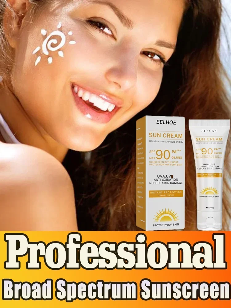 Crema de protección solar Facial, bloqueador solar, crema protectora de la piel, blanqueador, hidratante Facial, Control de aceite antienvejecimiento