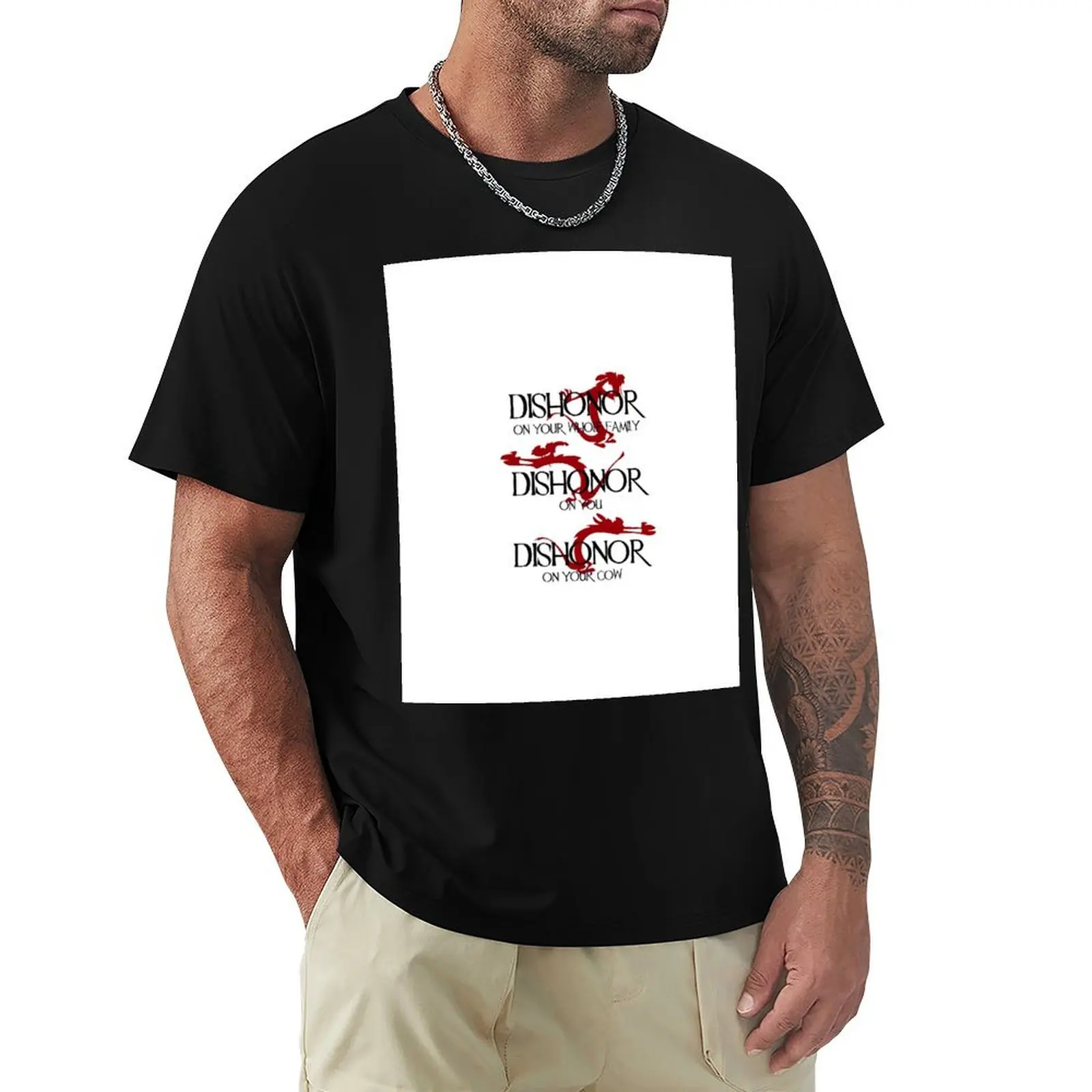 

Mushu Dishonor On You 1 T-Shirt customs cute tops rapper graphic tees mens clothes