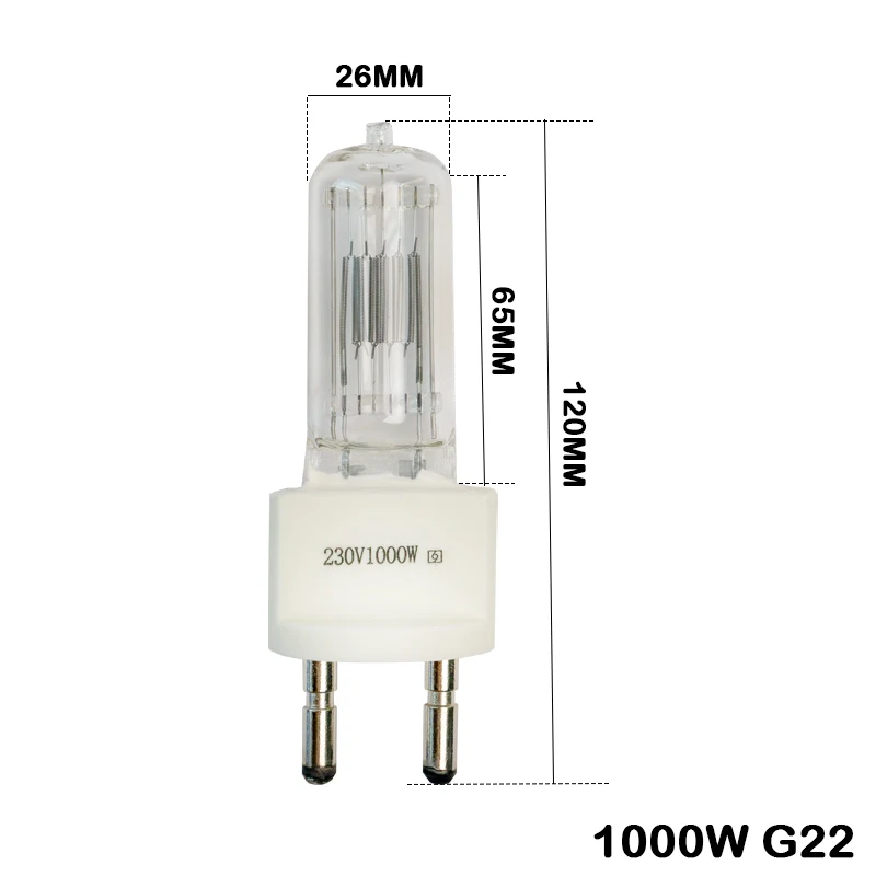 (Film/Sudio TV Soft Lamp ) G22 230V 1000W CP93 64756 Spot Light Bulb 2000w G38 Base Warm Color Return Light Lamp Quartz Bulb