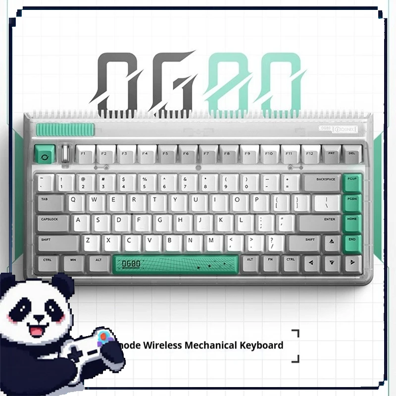 

Механическая клавиатура Iqunix Og80 Wormhole, беспроводная Bluetooth 2,4 г, индивидуальная клавиатура с возможностью горячей замены, совместимая с Mac Office Gaming