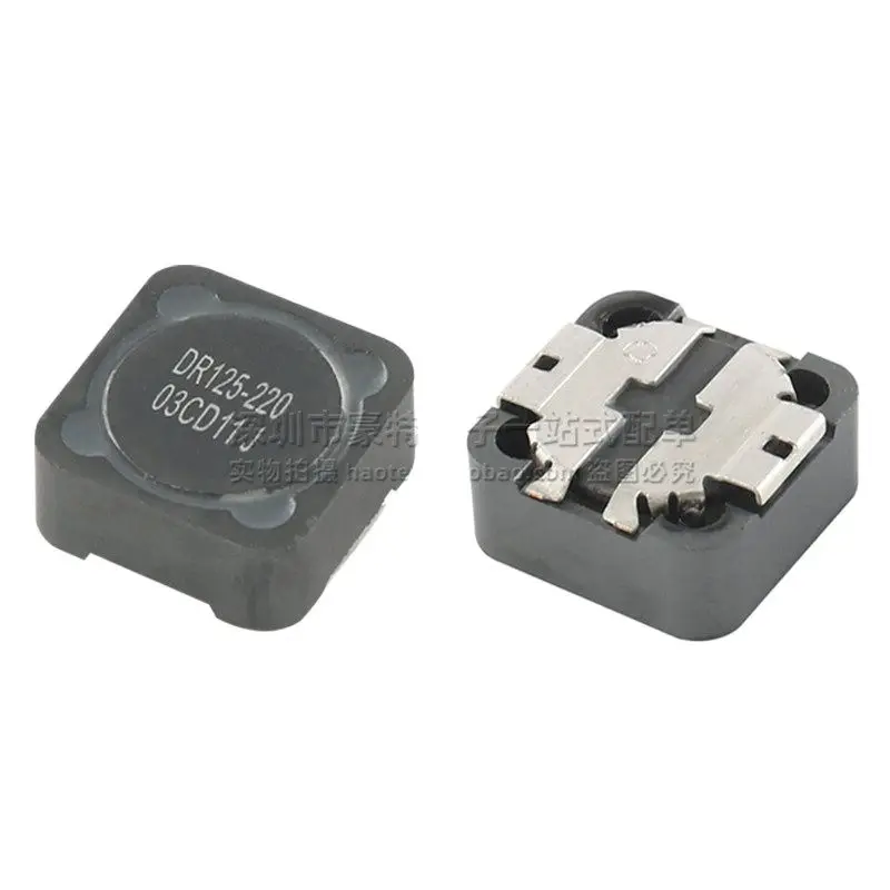 10pcs/ DR125-220-R imported patch integrated 22UH 4.7A high current shielded power inductor