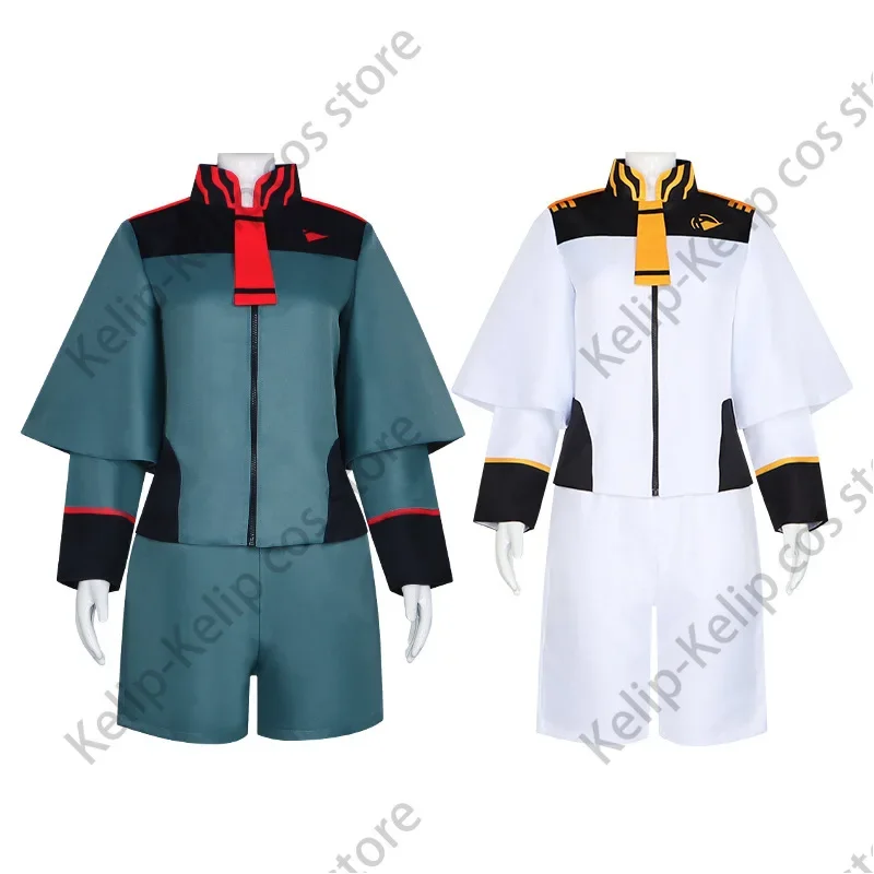 Anime Mobiele Pak Gundam: De Heks Uit Kwik Suletta Miorine Rebran Cosplay Kostuum Pruik Volwassen Man Halloween Uniform