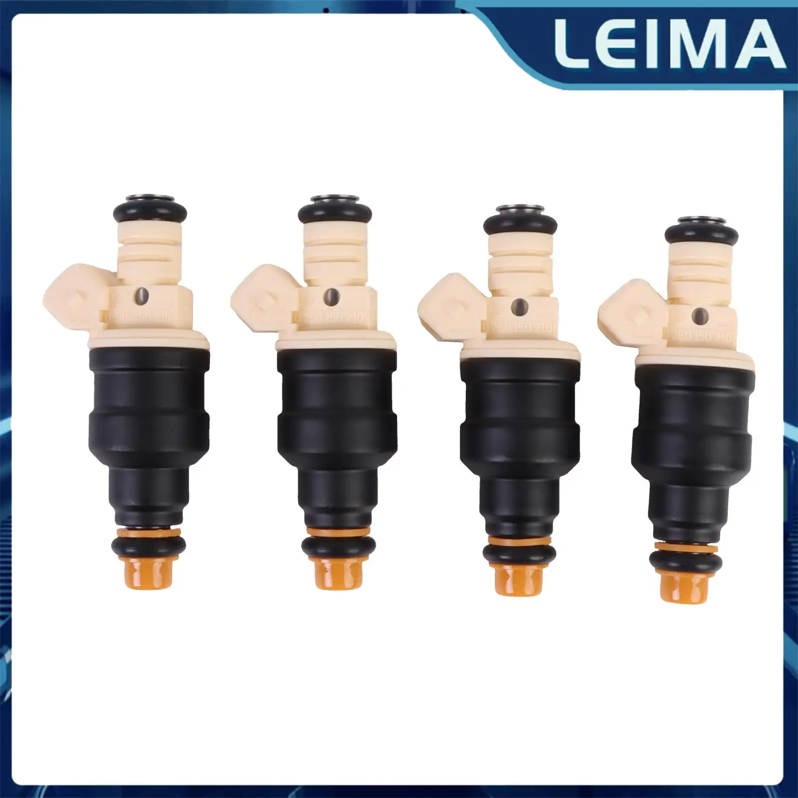 4PCS Fuel Injectors For BMW K75 K1 K100RS K1100LT K1100RS K1200GT K1200LT K12OORS Engine Part 0280150210 13641460450 13641284408