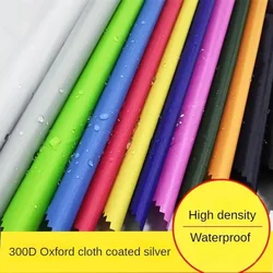 300D Oxford Waterproof Fabric Silver Coated By The Meter for Car Cover Shower Curtain Tent Awning Diy Sewing Ripstop Cloth Red