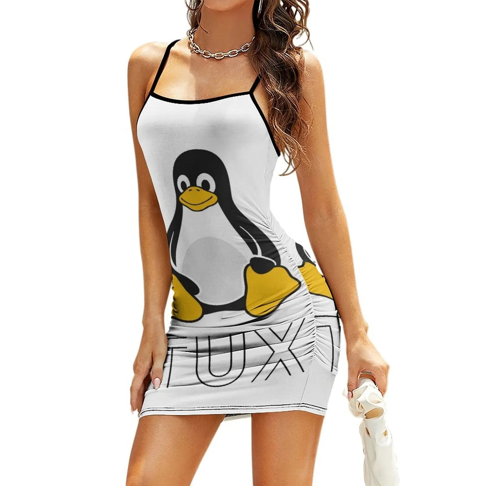 

Tux Linux Sling Dress women's summer dress 2025 cocktail dresses dresses with long sleeves elegant party dresses for women 2025