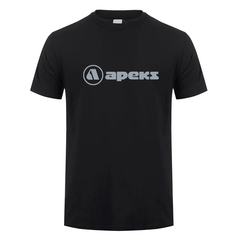 Apeks equipo de buceo camiseta verano hombres algodón divertido Apeks camisetas camisetas manga corta ropa de calle Tops ropa de hombre LH-638