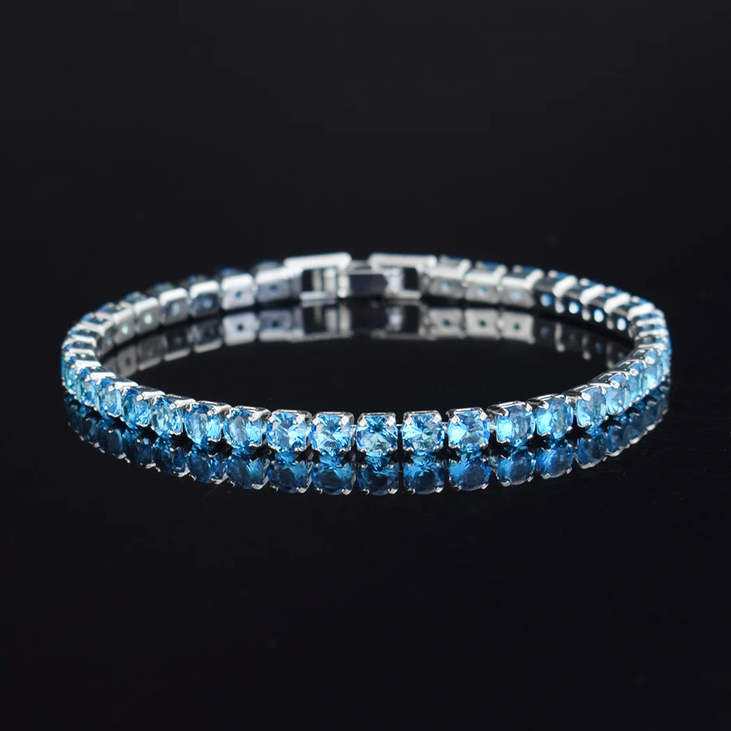 4mm Micro-inlaid Zircon Tennis Bracelet for Women 2021 New  Men Bracelet Homme Jewelry Accessories Wholesale