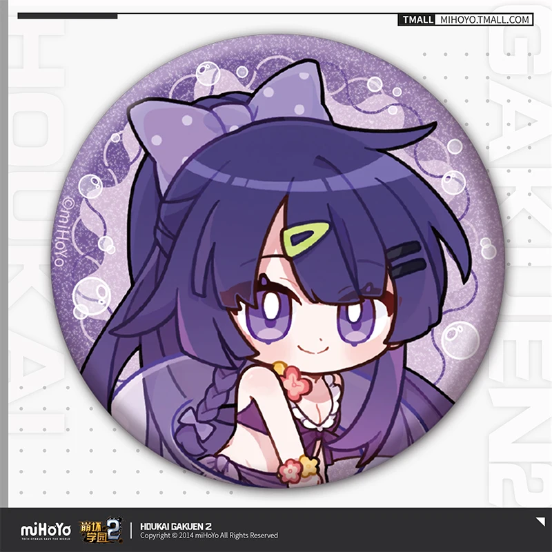 Honkai Impact 2rd Official Merch miHoYo Original Vitality Summer Series Tinplate badge Kiana Mei