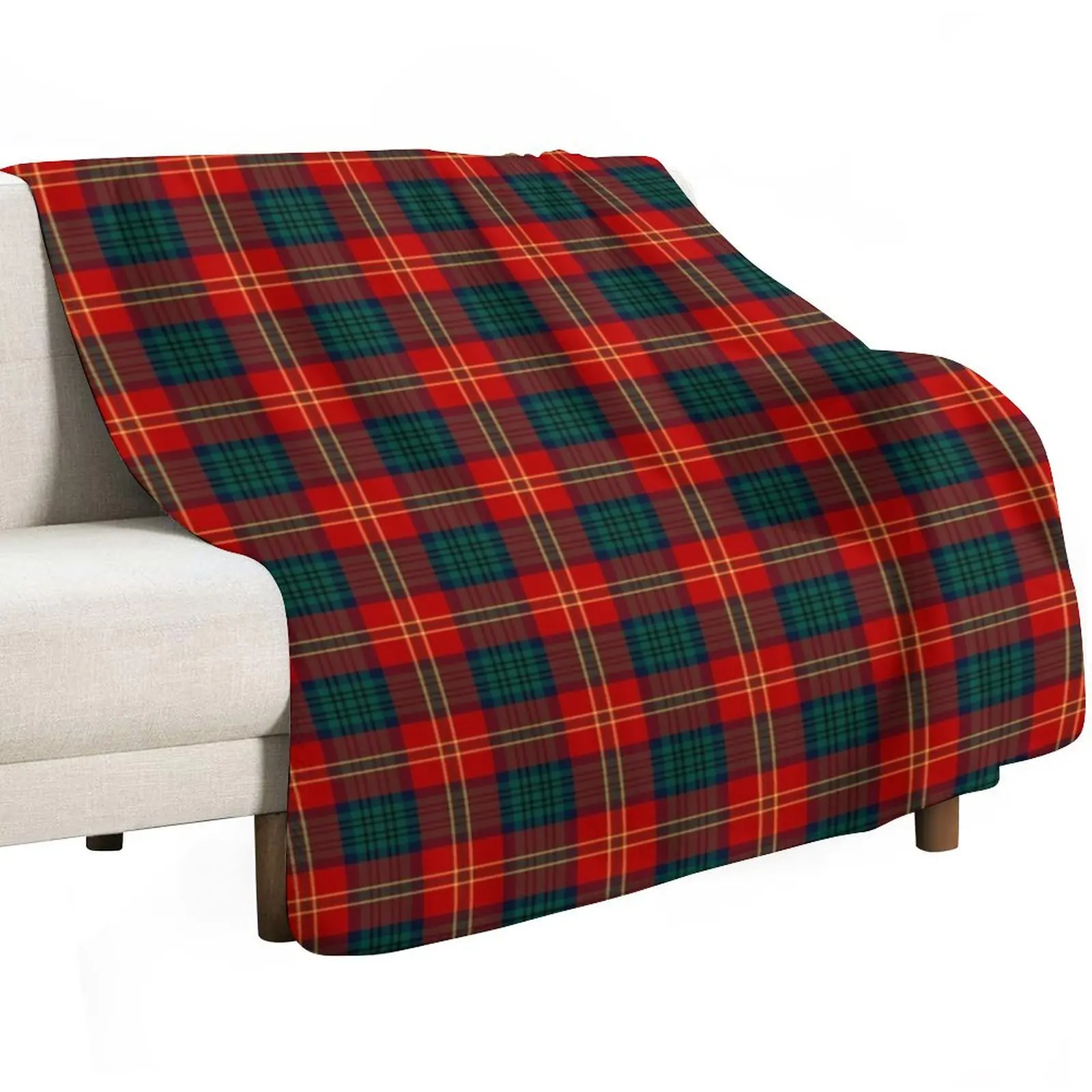 Clan Connolly Dress Tartan Throw Blanket Soft Cozy Blanket for Pet Kids Adults