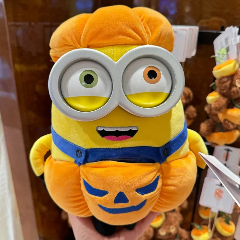 

Genuine Minions Halloween Pumpkin Bob Doll Tim Bear Doll Pendant Headband Souvenir Halloween Gift Giving Children Birthday Gift