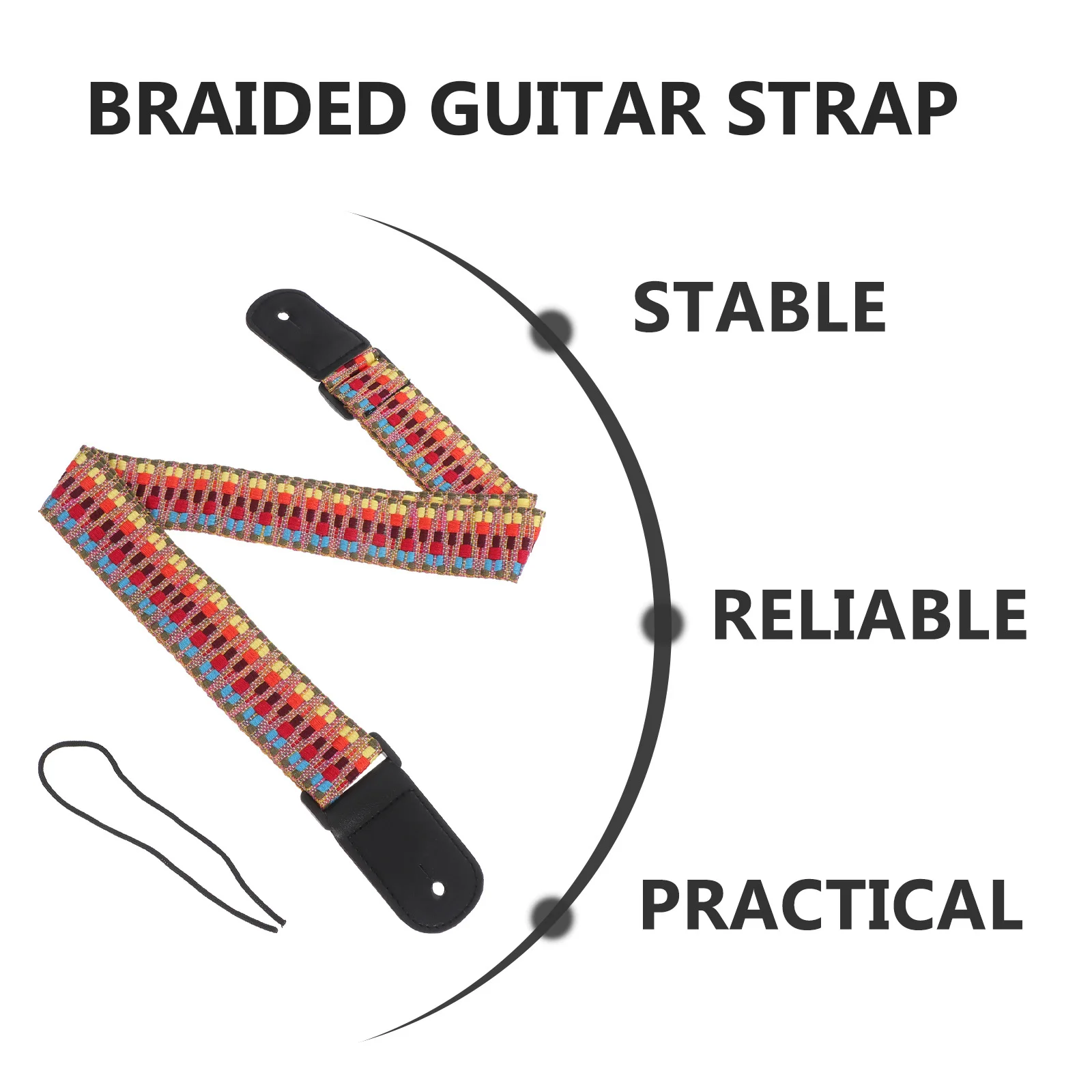 

Cute Guitar Strap Ukulele Belt Lightweight No Drill Musical Instrument Accessory Beginner Support Holder Skin