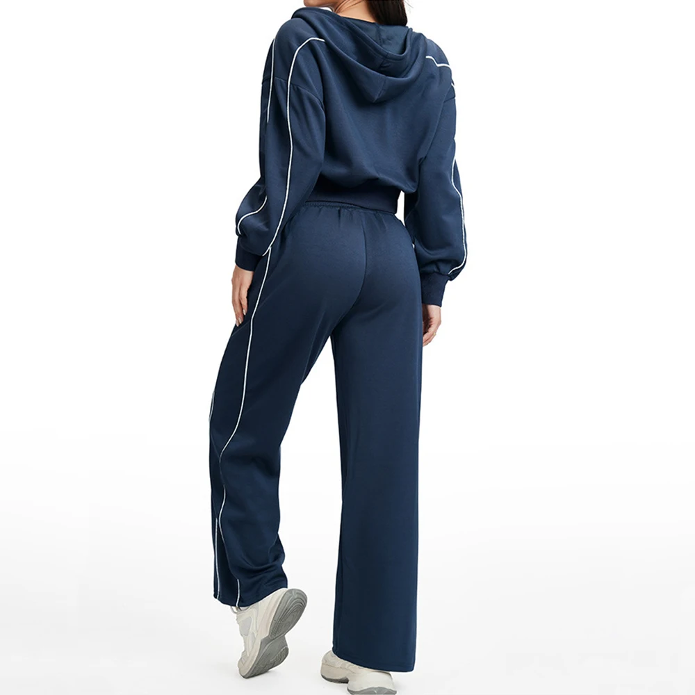 

Women 2PCS Yoga Set Gym Clothes Sportswear Zipper Fitness Tracksuits Keep Warm Workout Yoga Suits Female Outdoor Athletic Wear