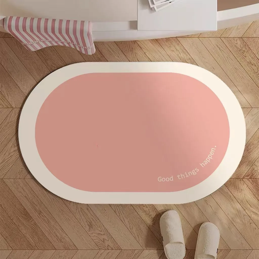 

Korean-Style Solid Diatom Mud Bath Mat Super Absorbent Non Slip Bath Rug Quick Drying Bath Rugentrance Door Mats Floor Mat