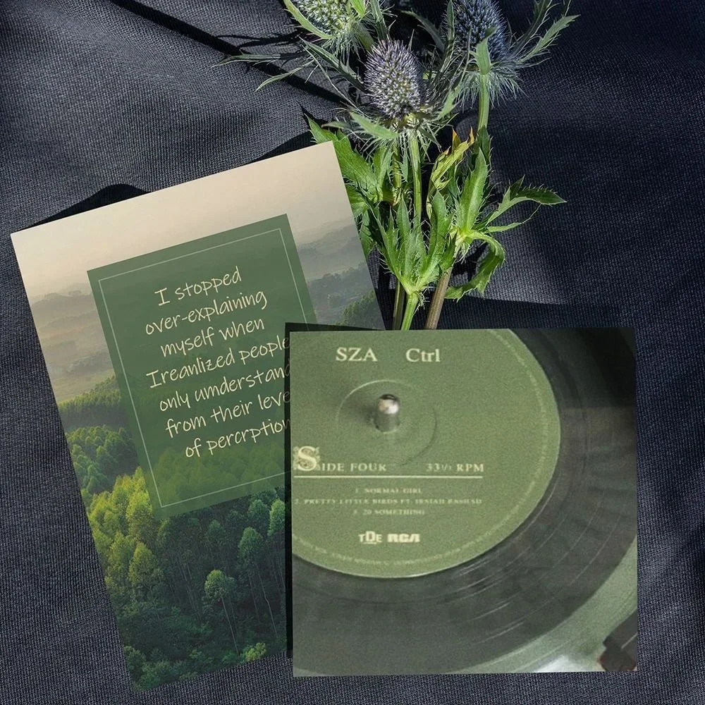 15 Green Mist Mountain Ins Wind Cards Landscape Postcards Art Posters Interior Decoration Wall Stickers