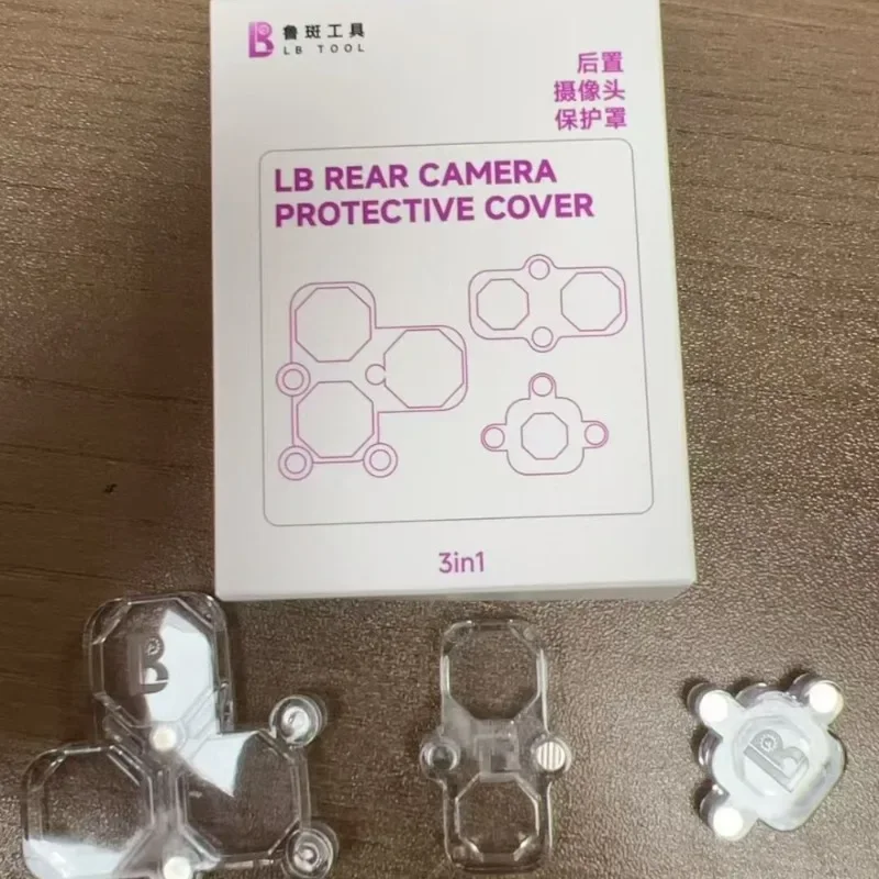 LB Tool 3 in1 Clear Rear Camera Lens Protective Cover Dustproof Scratch Resistant Lens Guard Cover for Phone Rear Lens Repair