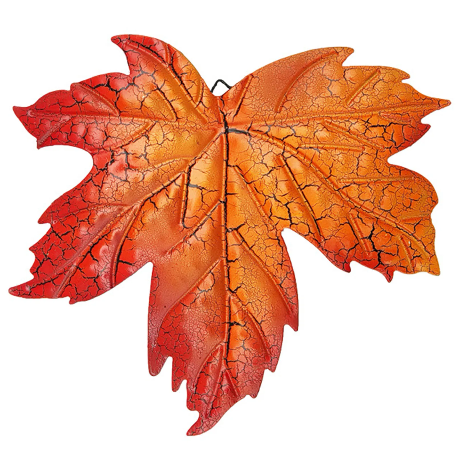 Maple Leaf Metal Wall Decoration Bright Color Vibrant Atmosphere Decor for Family Friend Neighbor Gift CLH@8