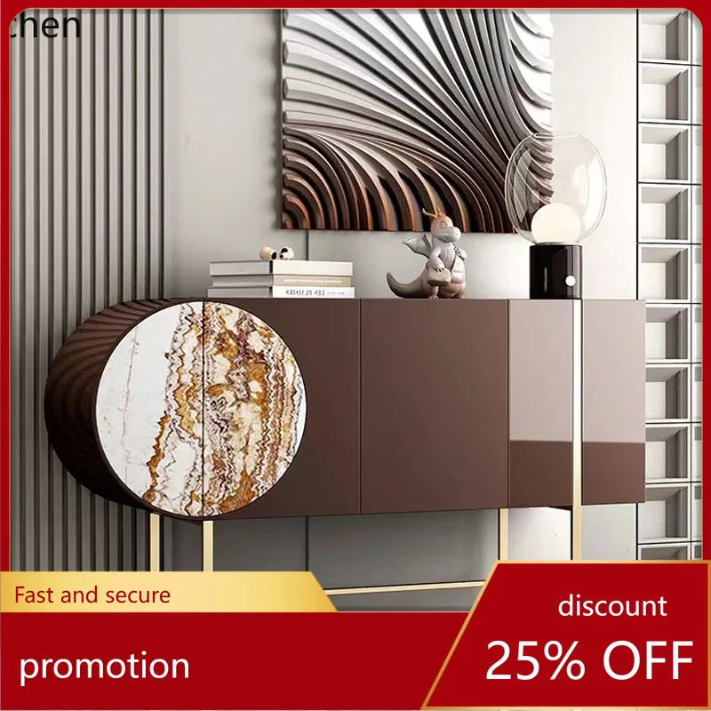 

ZML Entrance Cabinet Simple Modern Windmill Sideboard Cabinet Living Room High-end Decorative Cabinet