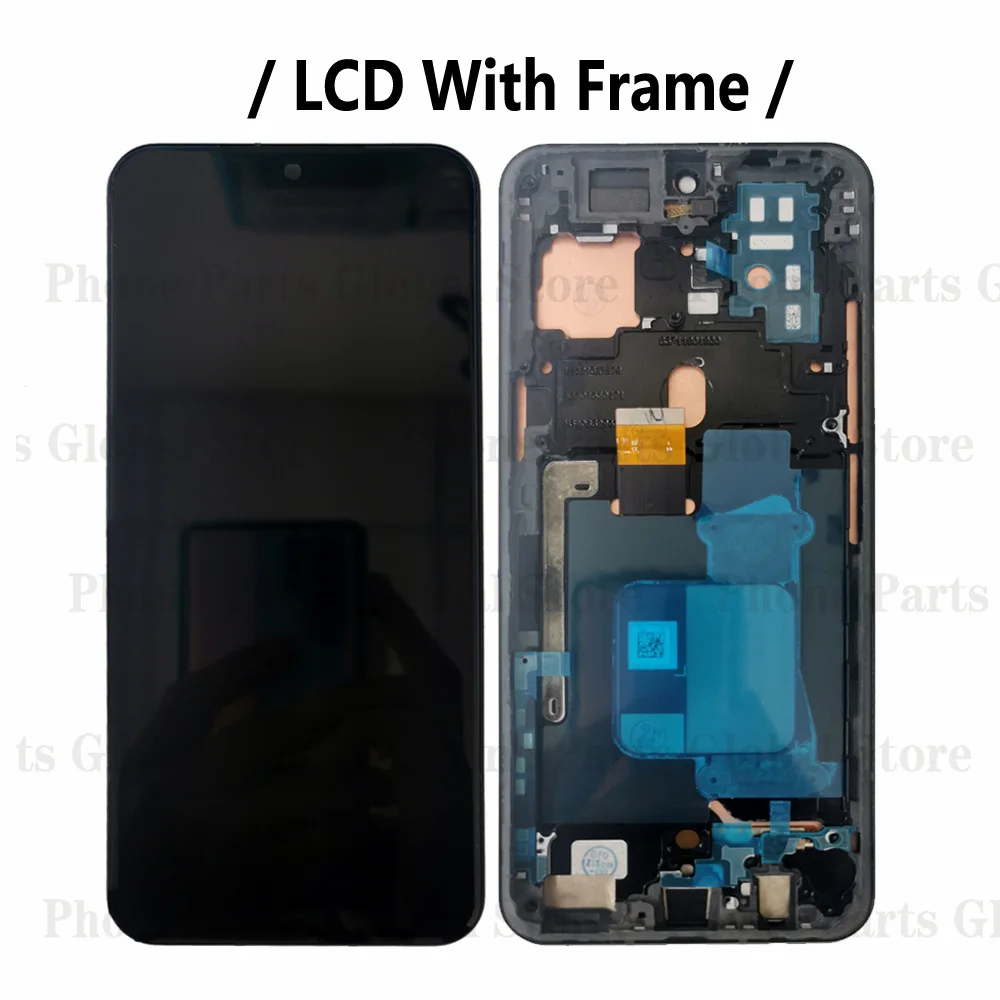 Super AMOLED LCD For LG V60 LCD With Frame V60 ThinQ 5G LM-V600 Display Screen Touch Sensor Digitizer Assembly Replacement 6.8\