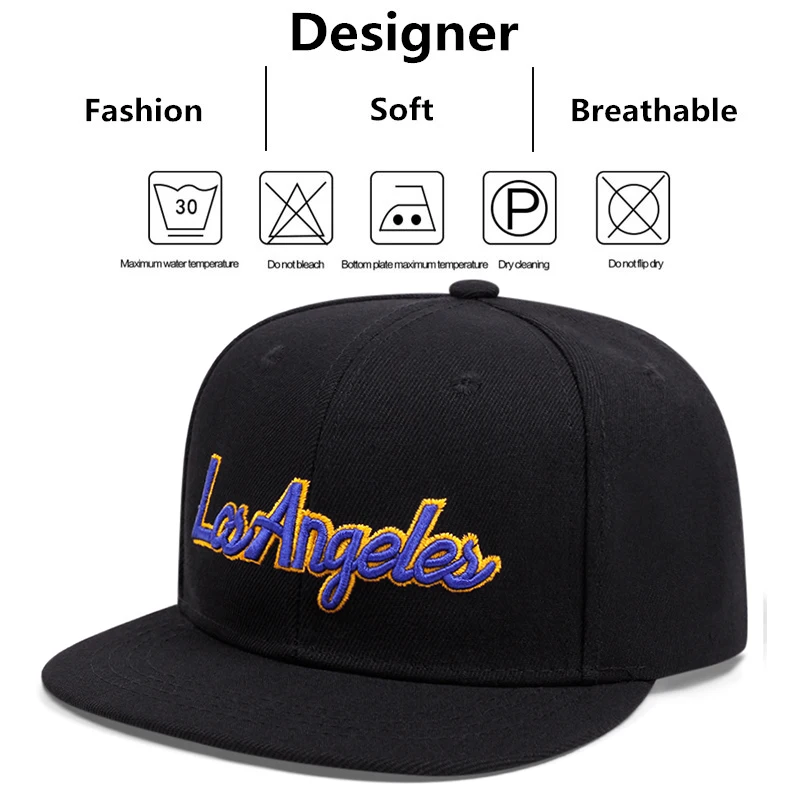 New Men Women Los Angeles Embroidered Baseball Cap Summer Outdoor Sun Hat Hip Hop Adjustable Trucker Caps Cotton Snapback Hats