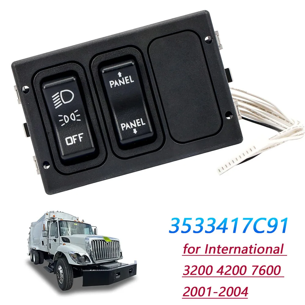 Interruptor de Faros Delanteros de Alta Resistencia Nuevo para International 3200 4200 7600 2001 2002 2003 2004, 3533417C91 2512518C91