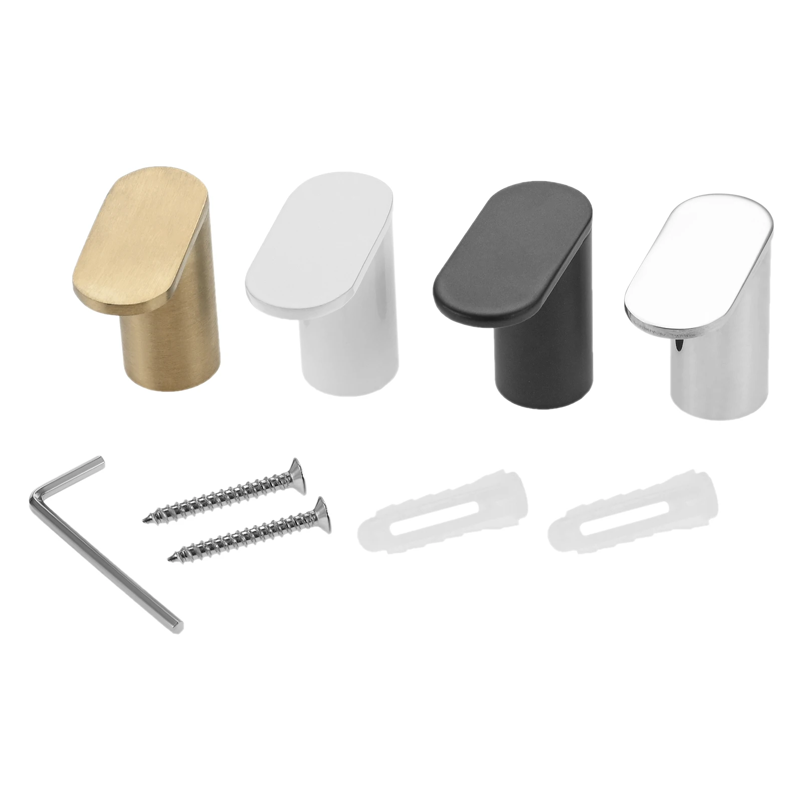 

1PC Bathroom Hooks Stainless Steel Coat Robe Hook Wall Mounted Hanger Towel Hanging Hook for Hotel Kitchen with Concealed Screws