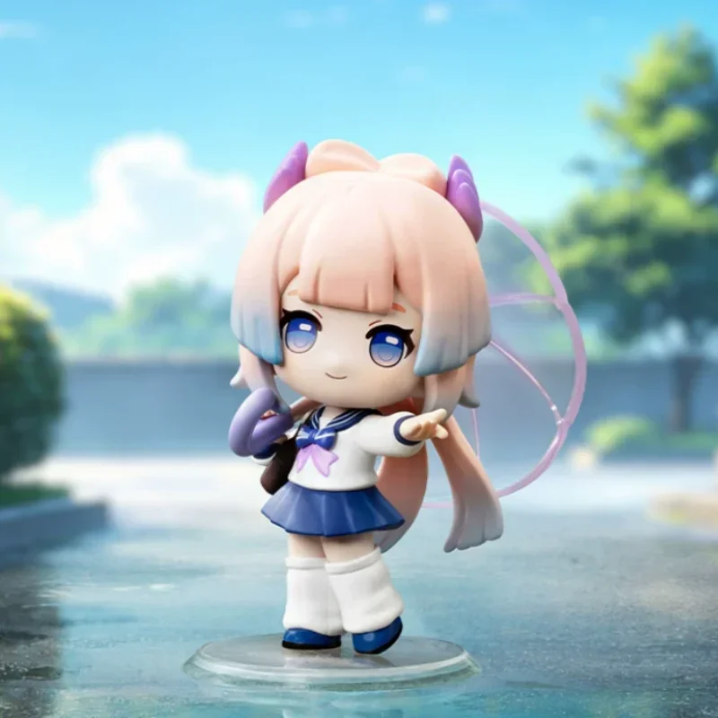 POPMART Genshin Impact Academy's Light Shadow Poetry Serie Blindbox Überraschungsbox Puppe Süße Anime-Figur Überraschungstüte Spielzeug Desktop-Deko