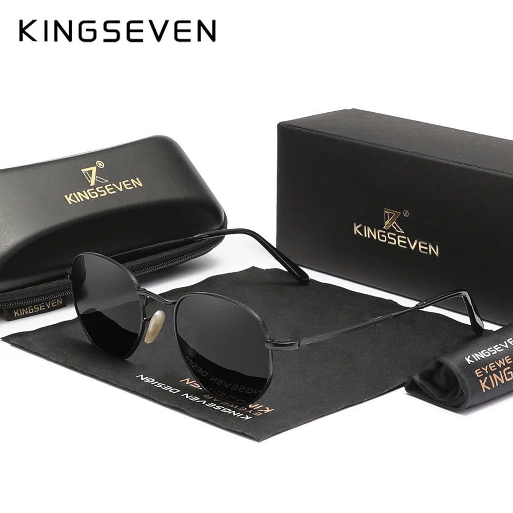 KINGSEVEN Polarisierte Sonnenbrille für Damen und Herren, Fahrbrille, UV400-Brille, Zubehör, Oculos de Sol