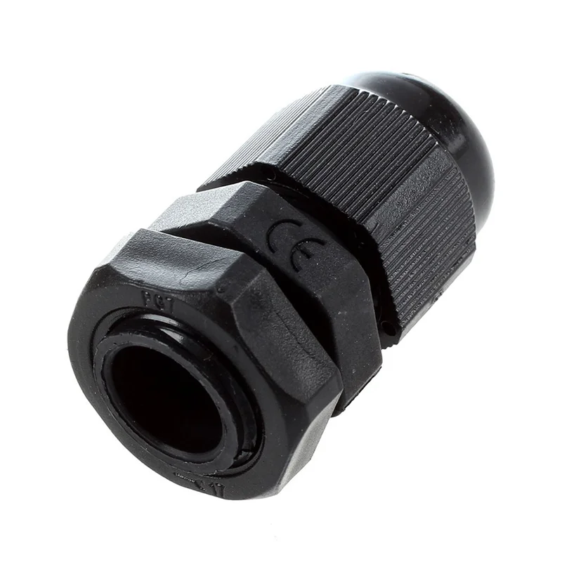 

ABUF-120 Pieces Black Plastic Waterproof Cable Gland Connector PG7