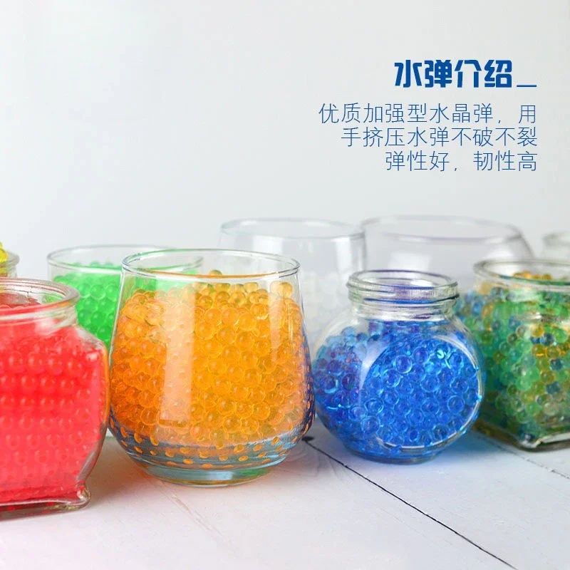 50000 pçs bolas de mármores de água balas crianças água cristal argila bala brinquedos das crianças brinquedo bombeamento de água accessor