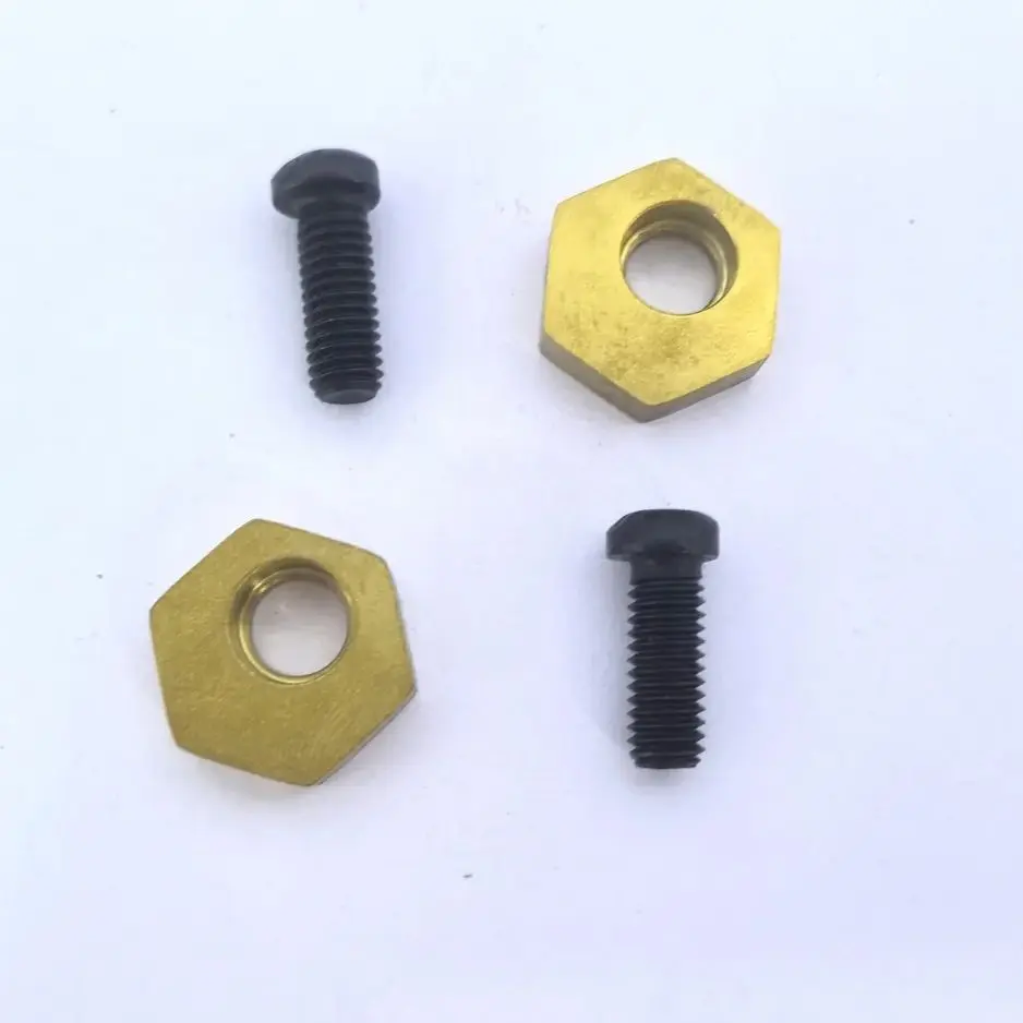 M4 M5 M6 M8 M10 M12 M16 6 Pcs Hexagonal Eccentric Fixture Clamps Stainless Steel Anchor Clamping with Nut for Workholding Thread