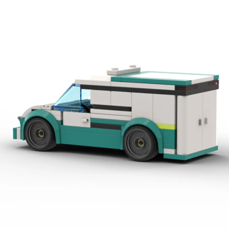 스피드 레이싱 카 모델 MOC 빌딩 블록 클래식 배달 밴 모듈형 기술 어린이 휴일 선물 조립 장난감 세트