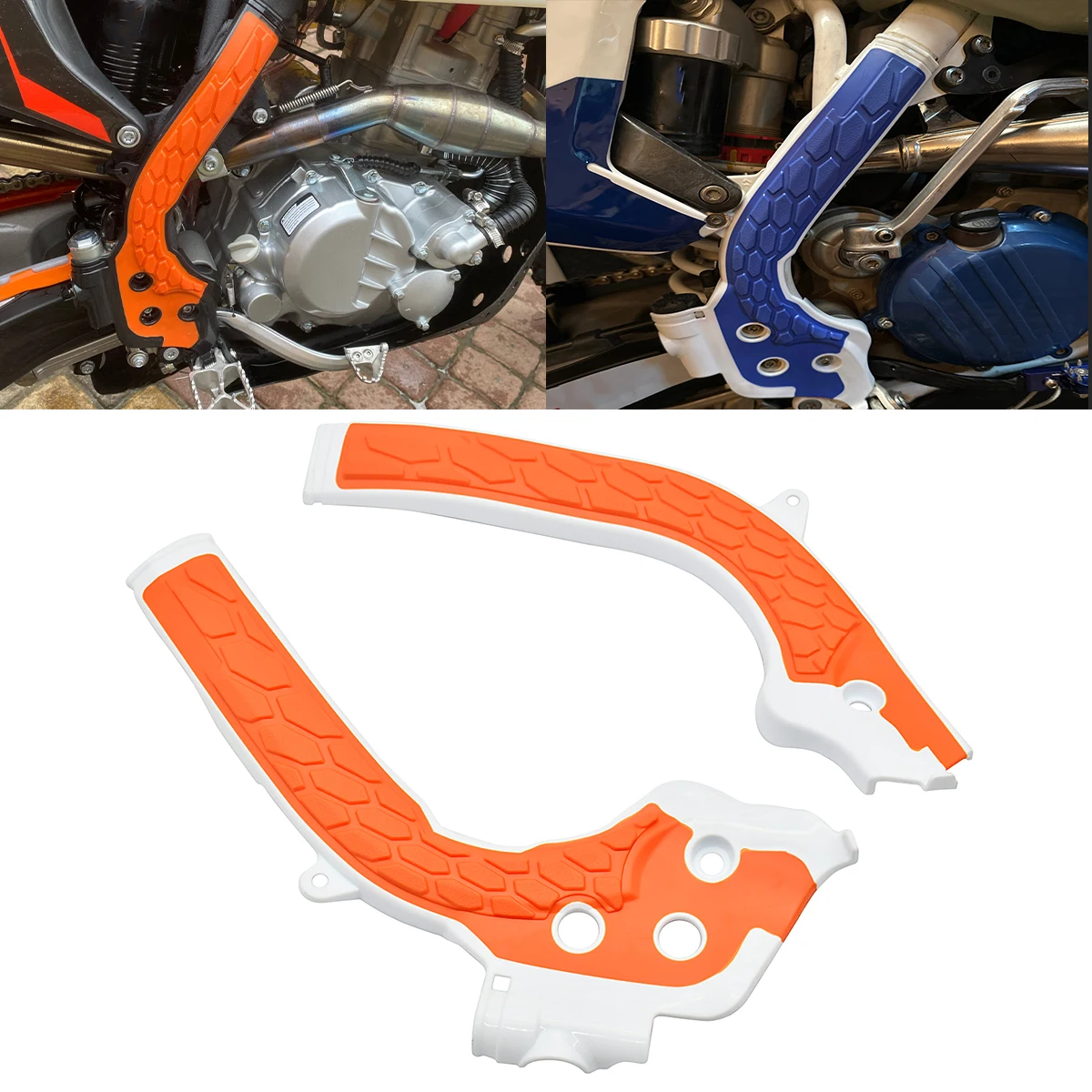 

For KTM EXC EXCF SX SXF XC XCW XCF 125-500 For Husqvarna TC TX TE FC FE Universal Motocross Frame Guard X-Grip Protection Cover