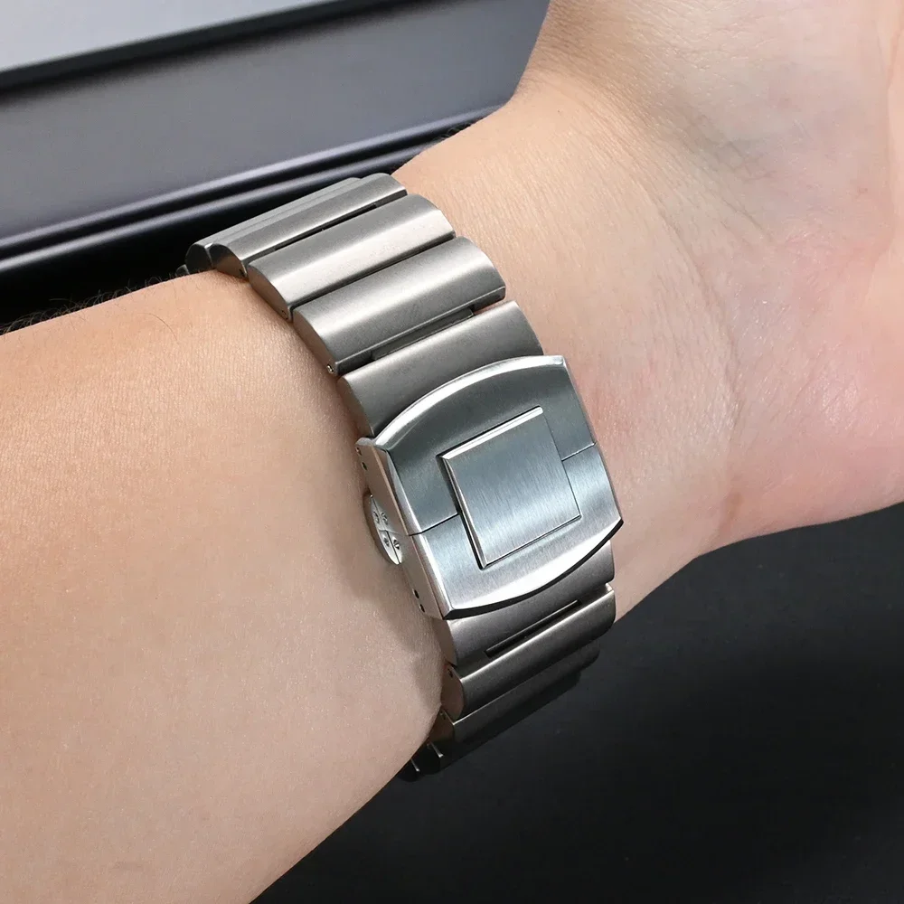 سوار من التيتانيوم لساعة هوواوي 4 ، GT4 ، 3 Pro ، 46 ، 2e ، سوار فاخر للرجال ، Amazfit GTR ، 47 حزام توازن ، كوريا